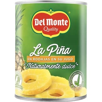 Piña en rodajas en su jugo lata 360 g neto escurrido -