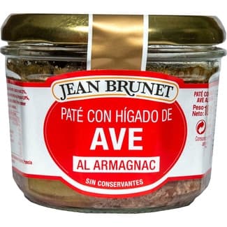 Paté de ave al Armagnac tarro 180 g -