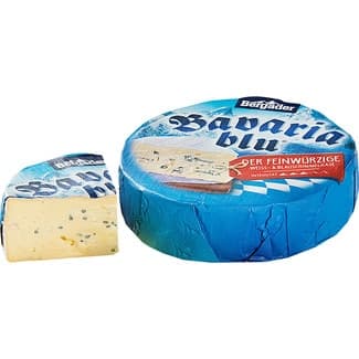 Bavaria Blu queso alemán azul de vaca elaborado con leche pasteurizada peso aproximado pieza 1,2 kg -