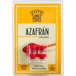 Azafrán molido pack 4 envases 0,2 g -