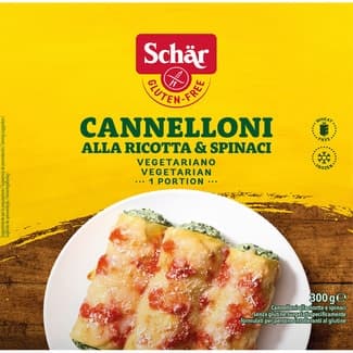 Canelones con ricotta y espinacas sin gluten envase 300 g -