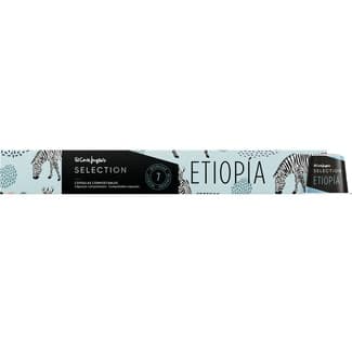 Café natural intensidad 7 Etiopía estuche 10 cápsulas compostables y compatibles con Nespresso -