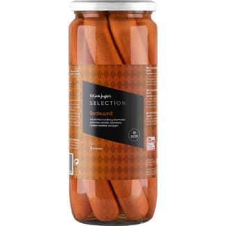 Salchichas Bockwurst 8 unidades sin gluten frasco 720 g neto escurrido -