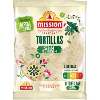 Tortillas sin gluten 6 unidades paquete 216 g -