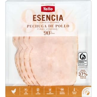 Esencia pechuga de pollo en lonchas finas sin gluten sin lactosa envase 125 g -