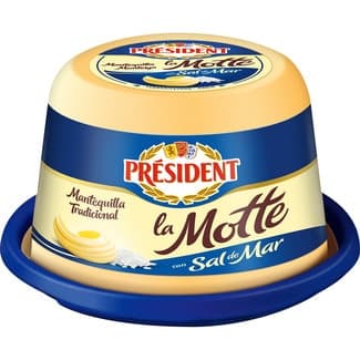 La Motte mantequilla francesa con granos de sal marina tarrina 250 g -
