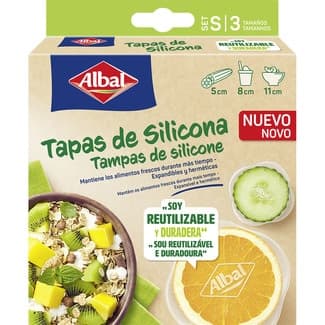 Tapa de silicona set 3 tamaños 5 cm - 8 cm - 11 cm caja 3 unidades -