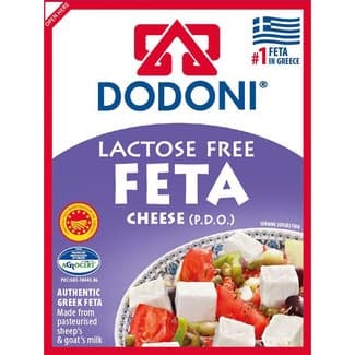 Queso griego feta mezcla elaborado con leche pasteurizada sin lactosa DOP envase 150 g -