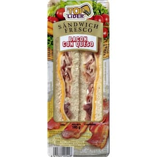 Sandwich de bacon y queso pieza 180 g -