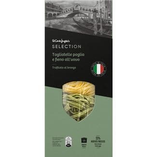 Tagliatelle paglia e fieno all'uovo 33% huevos frescos paquete 250 g -
