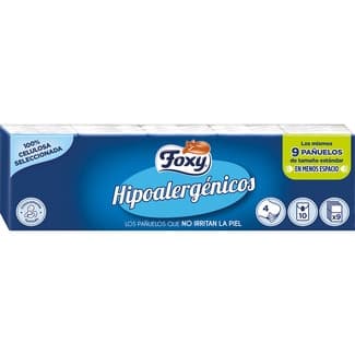 Pañuelos faciales mini hipoalergénicos 4 capas paquete 10 unidades -