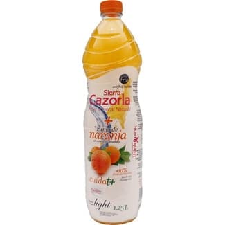 Agua mineral natural sin gas con zumo de naranja botella 1,25 l -