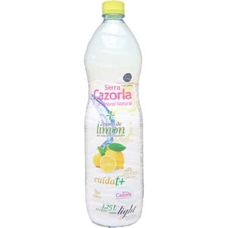 Agua mineral natural sin gas con zumo de limón botella 1,25 l -