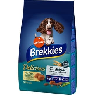 Delicious pienso para perros adultos con salmón, verduras y cereales bolsa 7,250 kg -
