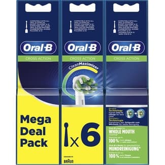 Recambio de cepillo dental Cross Action pack 3 blister 2 unidades -