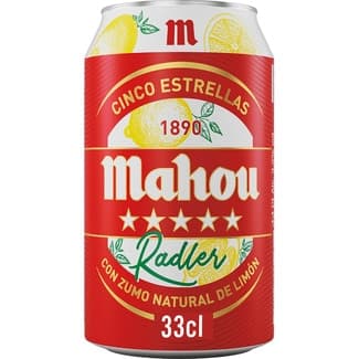 Radler cerveza rubia con zumo natural de limón lata 33 cl -
