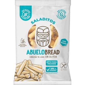 Saladitos picos de pan con AOVE, sin gluten y sin lactosa bolsa 80 g -