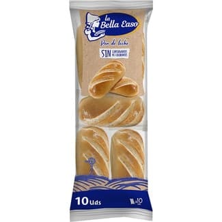 Pan de leche 10 unidades bolsa 350 g -
