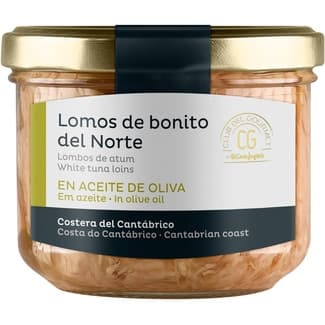 Lomos de bonito del norte en aceite de oliva tarro 150 g -