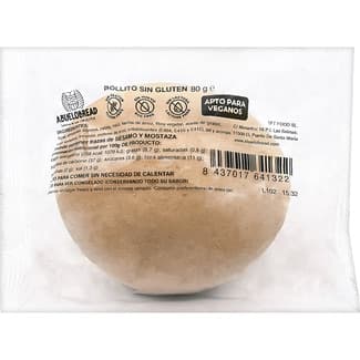Bollito de pan sin gluten y sin lactosa bolsa 80 g -