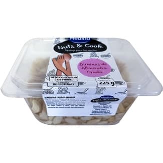 Almendra cruda laminada tarrina 225 g -