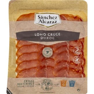 Lomo raza Duroc en lonchas sin gluten sin lactosa envase 100 g -