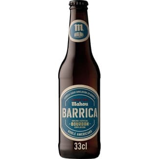 Cerveza rubia Edición Especial Bourbon envejecida en barrica botella 33 cl -