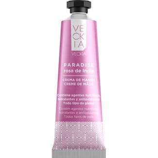 Crema de manos Paradise Rosa de India para todo tipo de pieles tubo 30 ml -