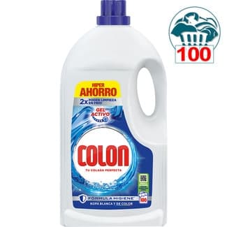 Detergente líquido gel activo fórmula higiene botella 100 dosis -