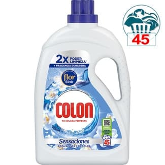 Detergente líquido Sensaciones Flor Elixir botella 45 dosis -