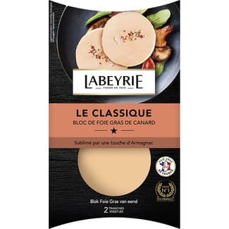 Le Classique Duo bloc de foie gras de pato 2 porciones envase 80 g sin gluten -