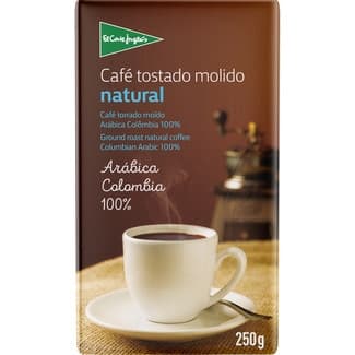 Café molido natural 100 % arábica Colombia paquete 250 g -