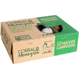 Huevos camperos clase M-L estuche 12 unidades -