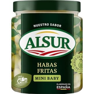 Habas fritas mini baby frasco 150 g neto escurrido -