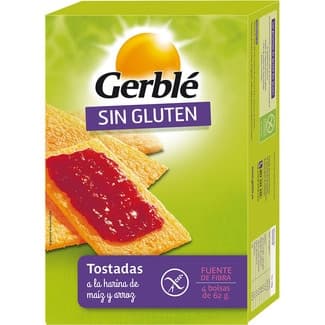 Tostadas a la harina de maíz y arroz sin gluten envase 250 g -