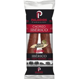 Chorizo ibérico 100% natural sin gluten sin lactosa pieza 200 g -