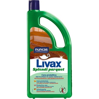 Livax cera protectora para suelos de madera barnizada botella 1 l autobrillantadora y antideslizante -