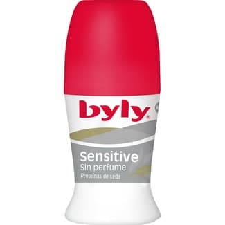Desodorante roll-on Sensitive sin perfume con seda envase 50 ml -