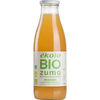 Zumo ecológico 100% manzana botella 750 ml -