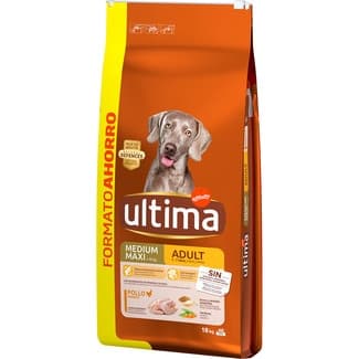 Medium Maxi Adult pienso para perros adultos medianos y grandes con pollo saco 18 kg -