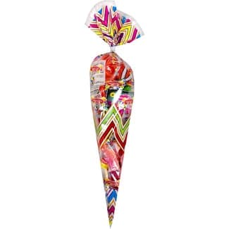 Bolsa cono piñata grande con surtido variado de caramelos y golosinas envase 1 unidad -