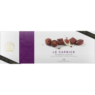 Le Capriche bombones surtidos 6 variedades 12 unidades estuche 140 g -