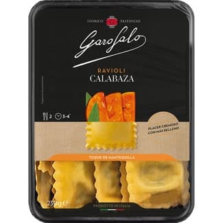 Pasta fresca ravioli relleno de calabaza 2 raciones envase 230 g -