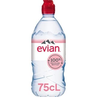 Agua mineral natural botella 75 cl con tapón Sport -