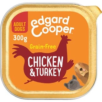 Comida húmeda para perros adultos con pollo y pavo Grain Free tarrina 300 g -