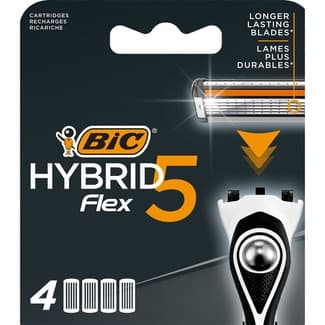 Recambio de maquinilla de afeitar Hybrid5 Flex blister 4 unidades -