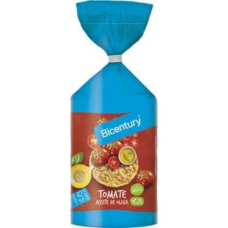 Tortitas de maíz sabor tomate con aceite de oliva sin gluten bolsa 123,5 g -