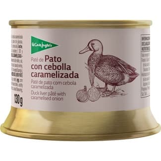 Paté de pato con cebolla caramelizada lata 130 g -