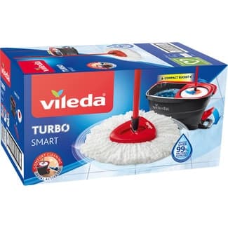 Turbo Smart set de limpieza con fregona completa + cubo con escurridor -