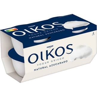 Yogur griego natural azucarado pack 4 unidades 110 g -